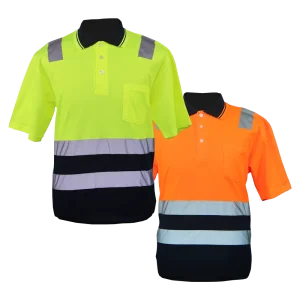 Pinnacle 2 Tone Hiviz Golf Shirt
